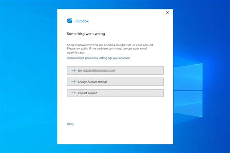 outlook says something went wrong.